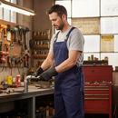 Dark Slate Gray Heavy Duty Cotton Drill Bib and Brace with Multiple Pockets