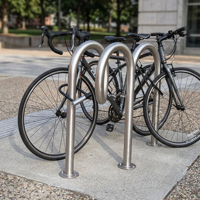 650mm Stainless Steel Two-Bike Cycle Stand