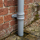 Traditional Aluminium Downpipe 76mm Diameter × 3m Eared Socket