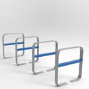 Galvanised Steel Cycle Rack with Powder Coated Cross Bar