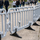 2 metre HDPE crowd safety barrier lightweight swivel feet