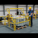 Dim Gray Heavy Duty Pallet Gate 2000mm Opening x 1800mm High with Quick Assembly and Customizable Dimensions