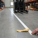White 50mm Self-Adhesive Marking Tape for Forklift Traffic Areas