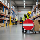 Light Slate Gray Premium No Entry 750mm Circle Cone Sign - Heavy Duty Safety Signage