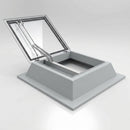 Flat Glass Automatic Smoke Vent 300mm GRP Upstand (view 2)