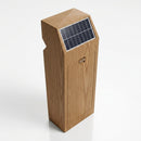 Double Solar LED Larch Timber Bollard with Intelligent Controller (view 2)