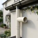 63mm Flush Joint Downpipe Branches – 92.5° or 112.5° Arms — RAL 9010 / 92.5 Deg (in use)