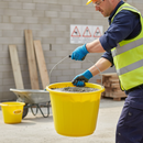 Rosy Brown Heavy Duty Plastic Builders Bucket with Pouring Spout - 14L Capacity