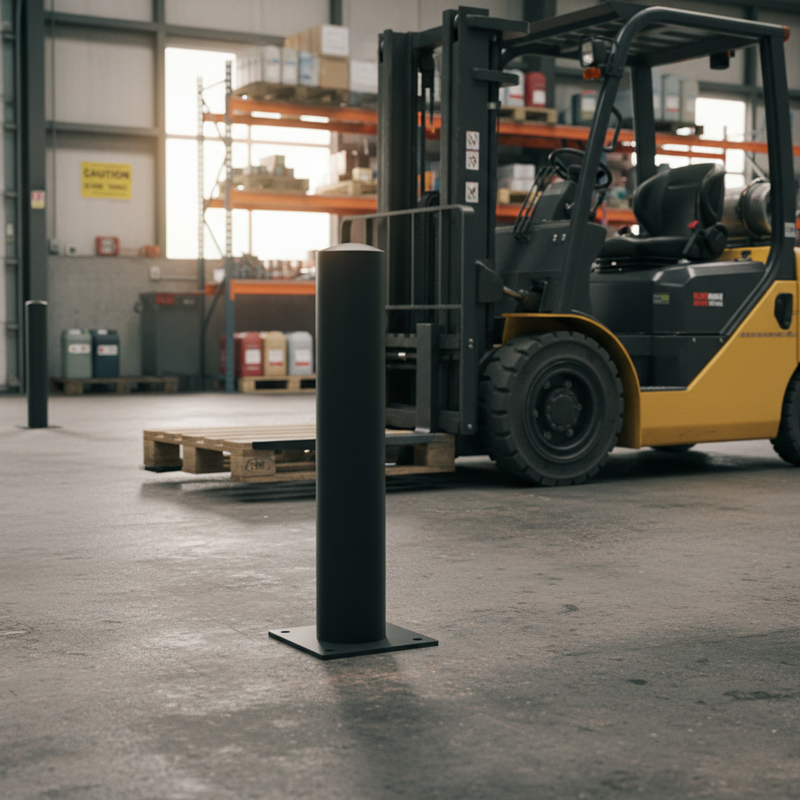 Dim Gray Premium Fixed Galvanised Post with Welded Cap - 750mm Height