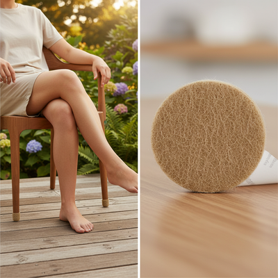 Premium Heavy Duty Self-Adhesive Felt Pads for Furniture Protection - 19mm Round - Pack of 20