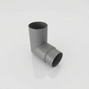 76mm Diameter Flush Joint Aluminium Downpipe Bends — RAL 7037 / 92.5 Deg