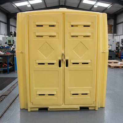 Bunded Storage Hut 272L – 8 x 205L Drum Capacity