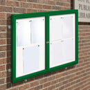 Dual Door Outdoor Poster Case 18x A4 Vandal-Resistant