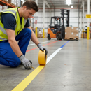 Dark Gray Heavy Duty Vinyl Floor Marking Tape for Forklift Traffic - 50mm Width