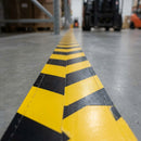 Forklift-Traffic Floor Lane Marking Tape - 75mm - Yellow/Black