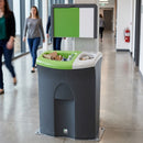 Twin Compartment Recycling Bin 110 Litre with Colour-Coded Lids