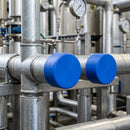 48.3mm Scaffold Tube End Cap - Blue LDPE, 2.5mm Wall