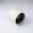 76mm Traditional Aluminium Downpipe Socket Non-Eared Spare — RAL 9010