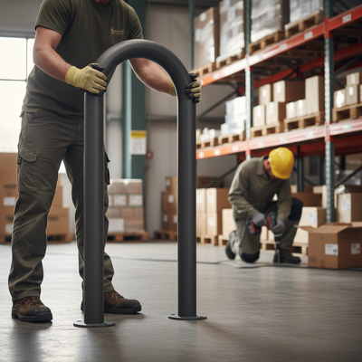 Premium U-Shaped Impact Protection Barrier - 50mm Steel Tube