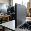 U-Profile Rubber Edge Protector 9x7.4mm for 2-3mm Panels - 1m EPDM