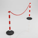 2x Plastic Posts with Chain Traffic Barrier Set (view 2)