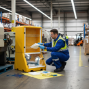 Dim Gray Premium Mobile Safety Station for Spill Management and Response