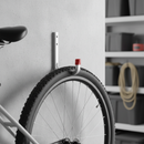 Gray Heavy Duty Galvanised Steel Wall Hook with Red End Caps - 115 x 140mm