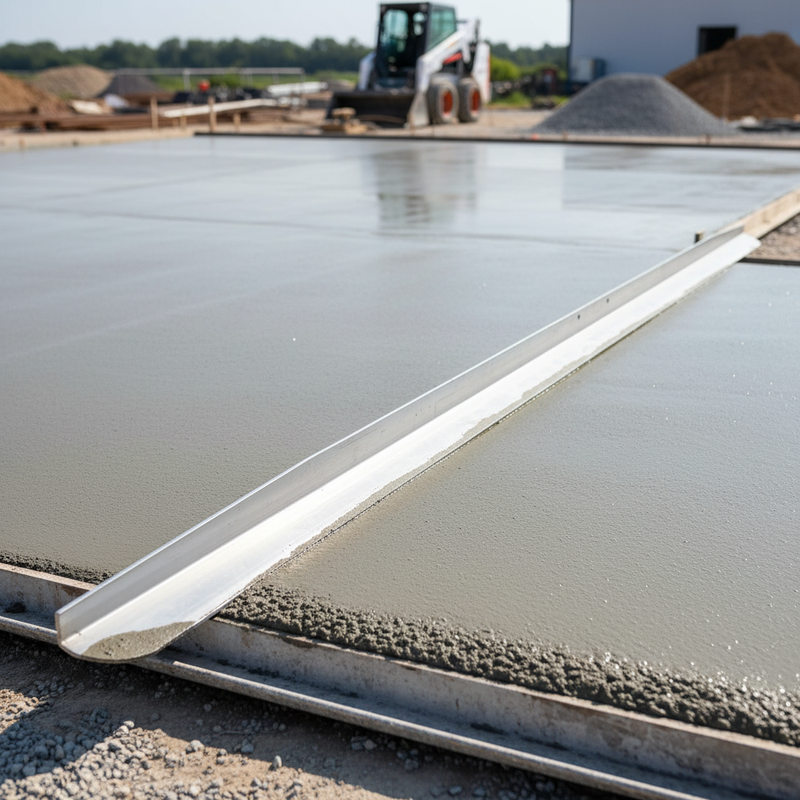 Gray Professional Concrete Screeder 4.2 Metre Beam for Efficient Leveling