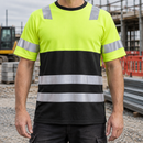 Class 1 Short Sleeve Safety Tee - Hi-Vis Yellow/Black