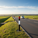 Dark Olive Green Premium Flexible Plastic Verge Marker for Road Safety and Visibility