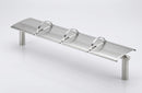Stainless Steel Bench, 2–4 Seater with DDA Armrests (view 2)
