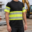 Class 1 High-Visibility Work Top - Black/Hi-Vis Yellow