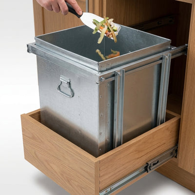 42 Litre Galvanised Steel Bin Liner with External Handles