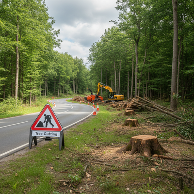 Professional Tree Cutting Supplementary Plate 750mm Q-Sign