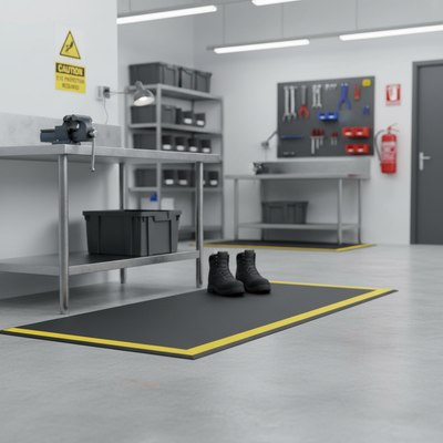 Premium Pebble Anti-Fatigue Mat - 120cm for Industrial Use