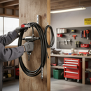 Dim Gray Premium Galvanised Steel Wall Hook with Red End Cap - 350 x 165mm