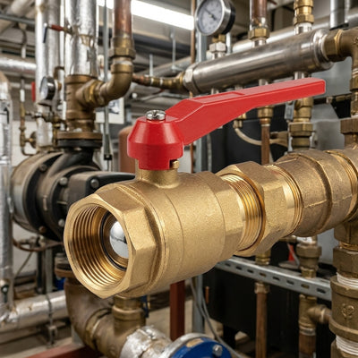 2" BSP Female Lever Ball Valve, Brass, 20 Bar, 105mm
