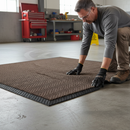 Dim Gray Heavy Duty Chevron Floor Mat - Premium Quality for High Traffic Areas