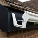 Moulded Ogee Gutter Fascia Bracket 125 x 100mm — RAL 9010 (in use)