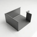 90° Aluminium Box Gutter Angle 135 x 100mm — RAL 7037