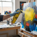 Gray Premium All Purpose Acrylic Gloss Spray Paint 500ml - Yellow