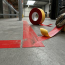 Red 50mm Heavy Duty Self-Adhesive Marking Tape for Warehouse Floors