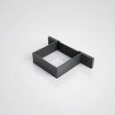 Aluminium Downpipe Clip 72×72mm with 5mm Wall Spacing — RAL 7021