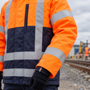 Hi-Vis Orange/Navy Class 3 Arc Flash Insulated Welders Jacket (view 2)