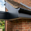 Aluminium Fascia Board Sample — RAL 9005 / 'L' Return (in use)