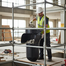 Dark Gray 30" Premium Side Entry Hopper Rubbish Scaffold Chute