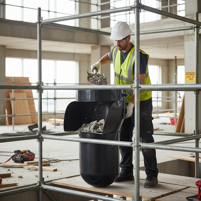 30" Premium Side Entry Hopper Rubbish Scaffold Chute