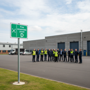 Light Gray High-Performance Fire Safety Signs - Fire Assembly Point D