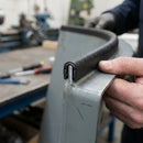 Steel-Reinforced Grip Edge Trim 14x9.5mm for 1-3mm Panels - 5m PVC