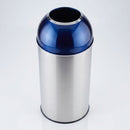 40 Litre Dome Bin Stainless Steel with Coloured Dome (view 2)